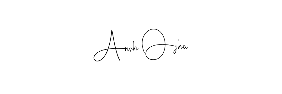 Make a beautiful signature design for name Ansh Ojha. Use this online signature maker to create a handwritten signature for free. Ansh Ojha signature style 4 images and pictures png