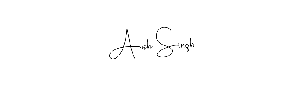 Here are the top 10 professional signature styles for the name Ansh Singh. These are the best autograph styles you can use for your name. Ansh Singh signature style 4 images and pictures png