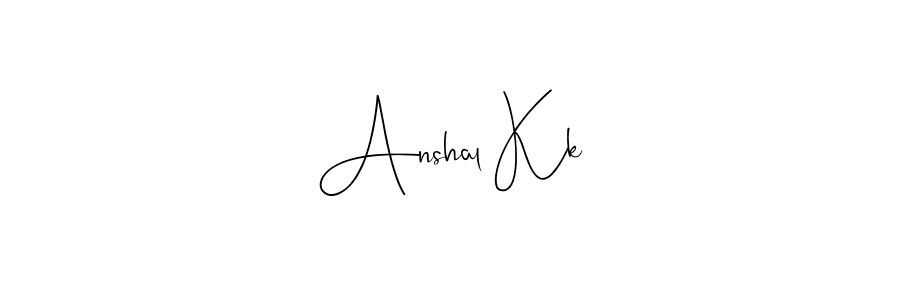 How to make Anshal Kk signature? Andilay-7BmLP is a professional autograph style. Create handwritten signature for Anshal Kk name. Anshal Kk signature style 4 images and pictures png