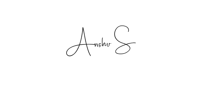 How to Draw Anshu S signature style? Andilay-7BmLP is a latest design signature styles for name Anshu S. Anshu S signature style 4 images and pictures png