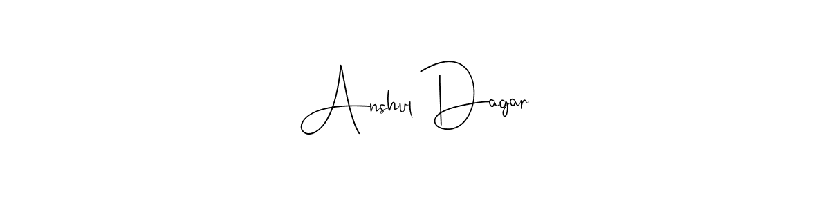 Anshul Dagar stylish signature style. Best Handwritten Sign (Andilay-7BmLP) for my name. Handwritten Signature Collection Ideas for my name Anshul Dagar. Anshul Dagar signature style 4 images and pictures png