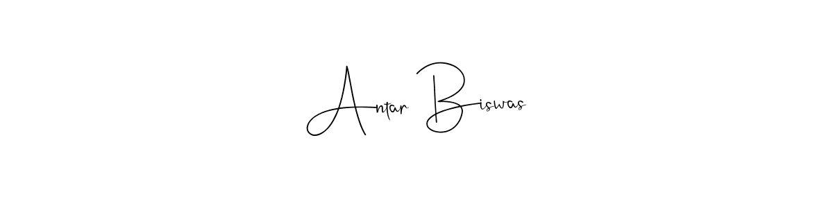 Create a beautiful signature design for name Antar Biswas. With this signature (Andilay-7BmLP) fonts, you can make a handwritten signature for free. Antar Biswas signature style 4 images and pictures png