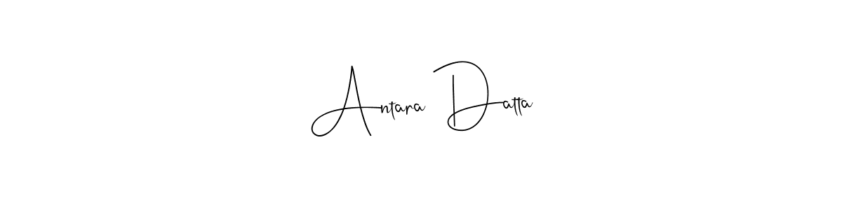 Make a beautiful signature design for name Antara Datta. With this signature (Andilay-7BmLP) style, you can create a handwritten signature for free. Antara Datta signature style 4 images and pictures png