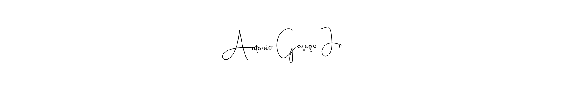 Also we have Antonio Gallego Jr. name is the best signature style. Create professional handwritten signature collection using Andilay-7BmLP autograph style. Antonio Gallego Jr. signature style 4 images and pictures png