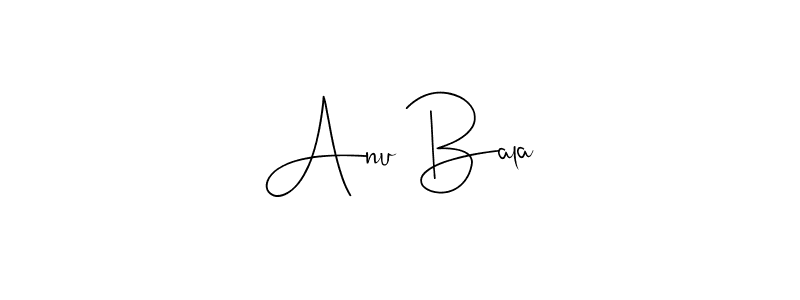 The best way (Andilay-7BmLP) to make a short signature is to pick only two or three words in your name. The name Anu Bala include a total of six letters. For converting this name. Anu Bala signature style 4 images and pictures png