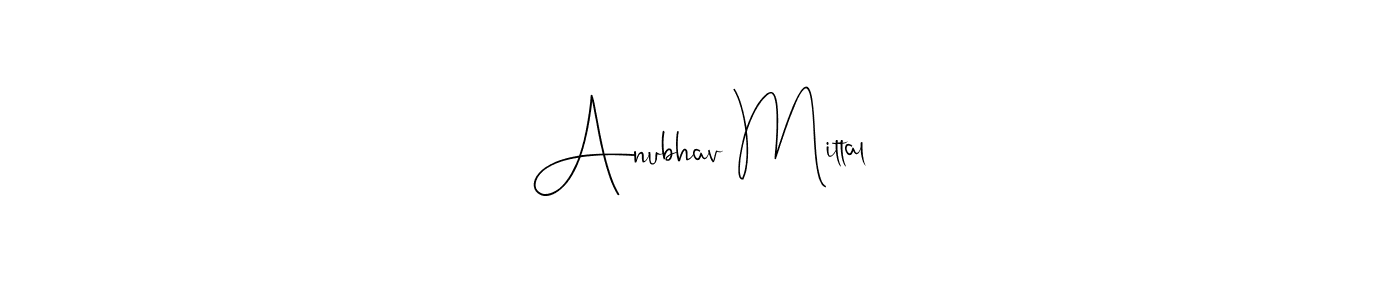Also You can easily find your signature by using the search form. We will create Anubhav Mittal name handwritten signature images for you free of cost using Andilay-7BmLP sign style. Anubhav Mittal signature style 4 images and pictures png