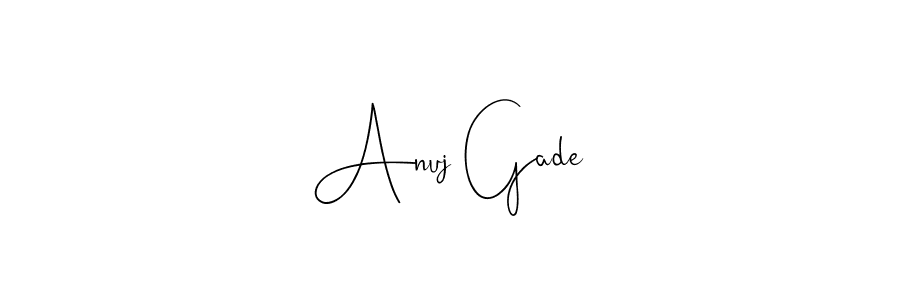 Also we have Anuj Gade name is the best signature style. Create professional handwritten signature collection using Andilay-7BmLP autograph style. Anuj Gade signature style 4 images and pictures png