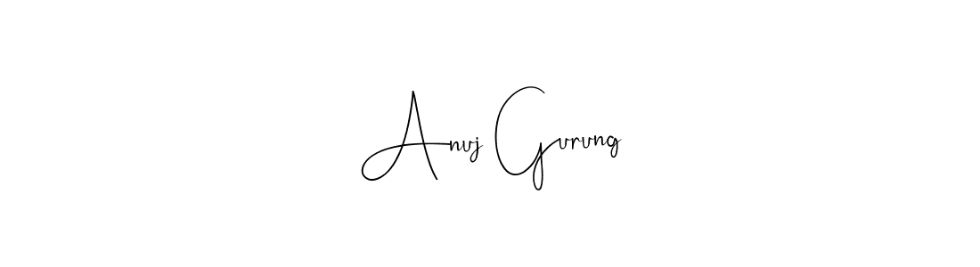 Use a signature maker to create a handwritten signature online. With this signature software, you can design (Andilay-7BmLP) your own signature for name Anuj Gurung. Anuj Gurung signature style 4 images and pictures png