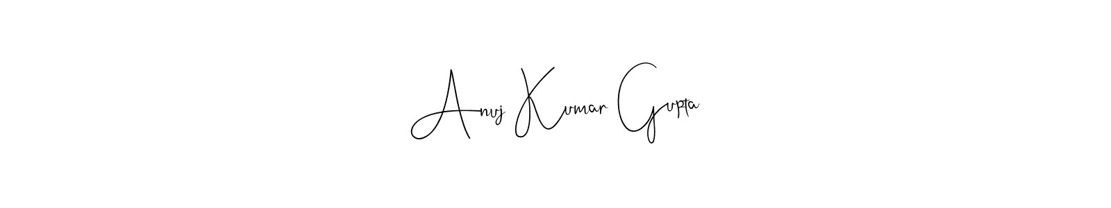 Andilay-7BmLP is a professional signature style that is perfect for those who want to add a touch of class to their signature. It is also a great choice for those who want to make their signature more unique. Get Anuj Kumar Gupta name to fancy signature for free. Anuj Kumar Gupta signature style 4 images and pictures png