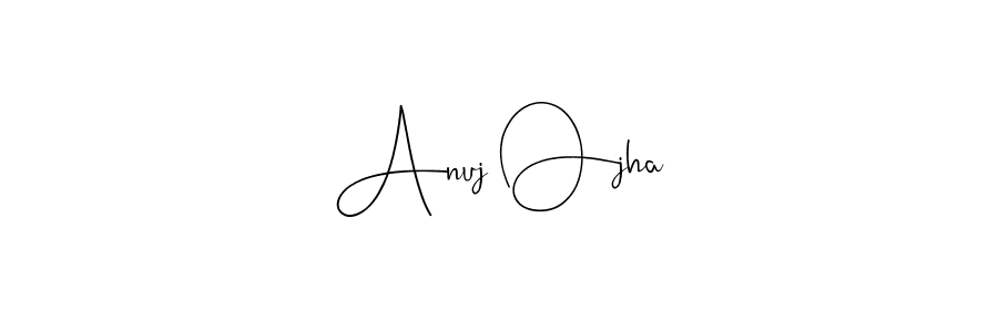 Make a beautiful signature design for name Anuj Ojha. Use this online signature maker to create a handwritten signature for free. Anuj Ojha signature style 4 images and pictures png