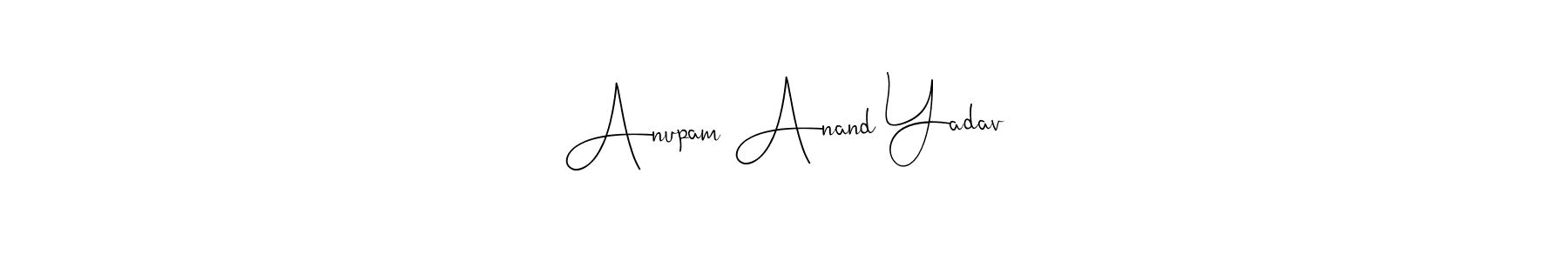 Also You can easily find your signature by using the search form. We will create Anupam Anand Yadav name handwritten signature images for you free of cost using Andilay-7BmLP sign style. Anupam Anand Yadav signature style 4 images and pictures png