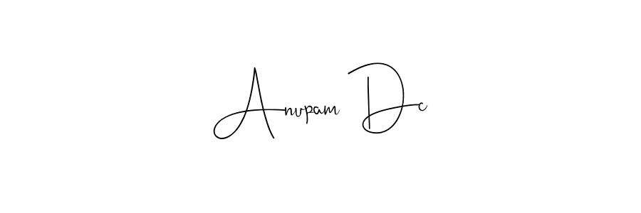 Andilay-7BmLP is a professional signature style that is perfect for those who want to add a touch of class to their signature. It is also a great choice for those who want to make their signature more unique. Get Anupam Dc name to fancy signature for free. Anupam Dc signature style 4 images and pictures png