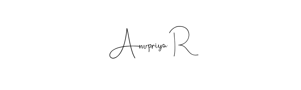 How to Draw Anupriya R signature style? Andilay-7BmLP is a latest design signature styles for name Anupriya R. Anupriya R signature style 4 images and pictures png