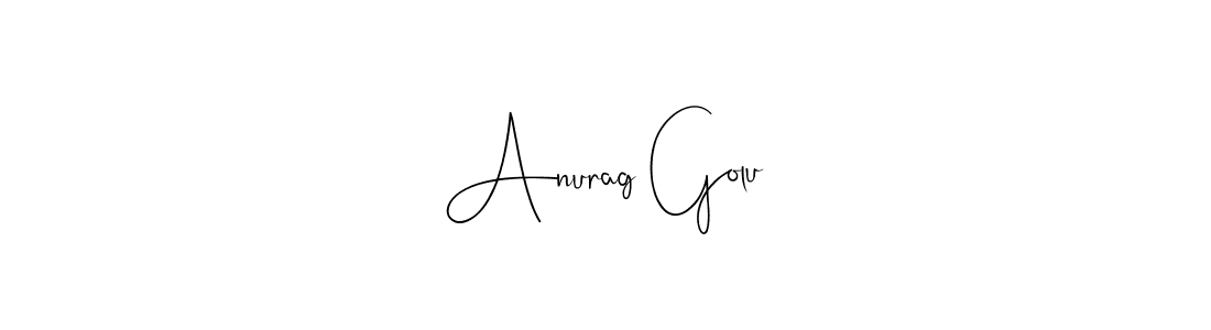 Design your own signature with our free online signature maker. With this signature software, you can create a handwritten (Andilay-7BmLP) signature for name Anurag Golu. Anurag Golu signature style 4 images and pictures png