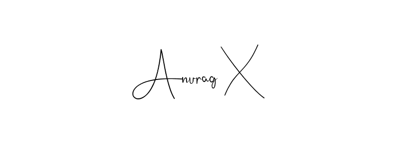 The best way (Andilay-7BmLP) to make a short signature is to pick only two or three words in your name. The name Anurag X include a total of six letters. For converting this name. Anurag X signature style 4 images and pictures png