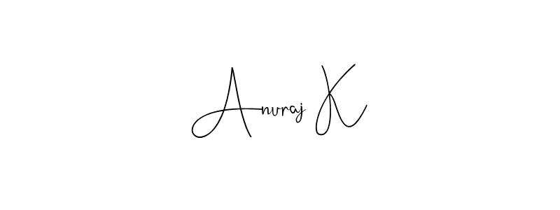 Anuraj K stylish signature style. Best Handwritten Sign (Andilay-7BmLP) for my name. Handwritten Signature Collection Ideas for my name Anuraj K. Anuraj K signature style 4 images and pictures png