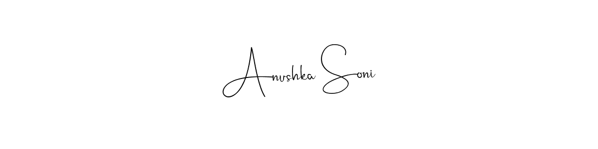 This is the best signature style for the Anushka Soni name. Also you like these signature font (Andilay-7BmLP). Mix name signature. Anushka Soni signature style 4 images and pictures png