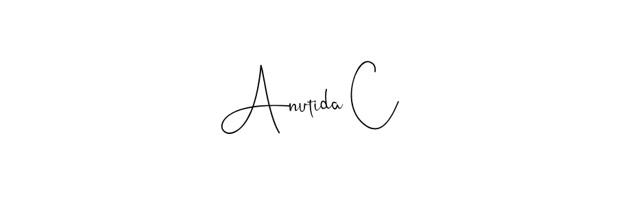 Similarly Andilay-7BmLP is the best handwritten signature design. Signature creator online .You can use it as an online autograph creator for name Anutida C. Anutida C signature style 4 images and pictures png