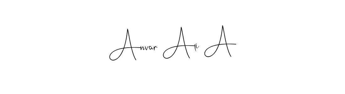 Anvar Ali A stylish signature style. Best Handwritten Sign (Andilay-7BmLP) for my name. Handwritten Signature Collection Ideas for my name Anvar Ali A. Anvar Ali A signature style 4 images and pictures png