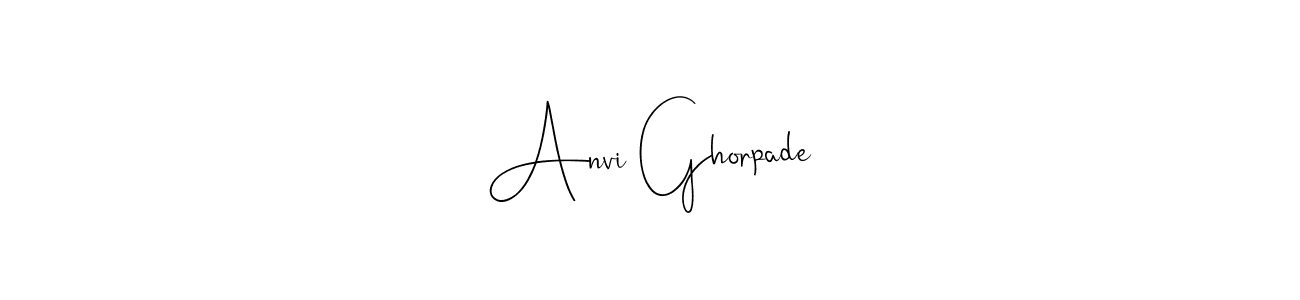 Also You can easily find your signature by using the search form. We will create Anvi Ghorpade name handwritten signature images for you free of cost using Andilay-7BmLP sign style. Anvi Ghorpade signature style 4 images and pictures png