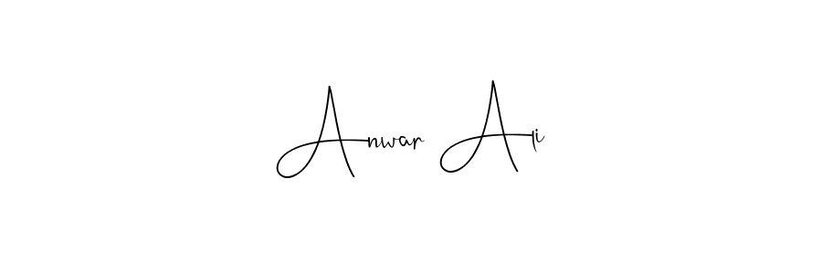 You should practise on your own different ways (Andilay-7BmLP) to write your name (Anwar Ali) in signature. don't let someone else do it for you. Anwar Ali signature style 4 images and pictures png