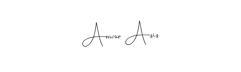 You can use this online signature creator to create a handwritten signature for the name Anwar Aziz. This is the best online autograph maker. Anwar Aziz signature style 4 images and pictures png