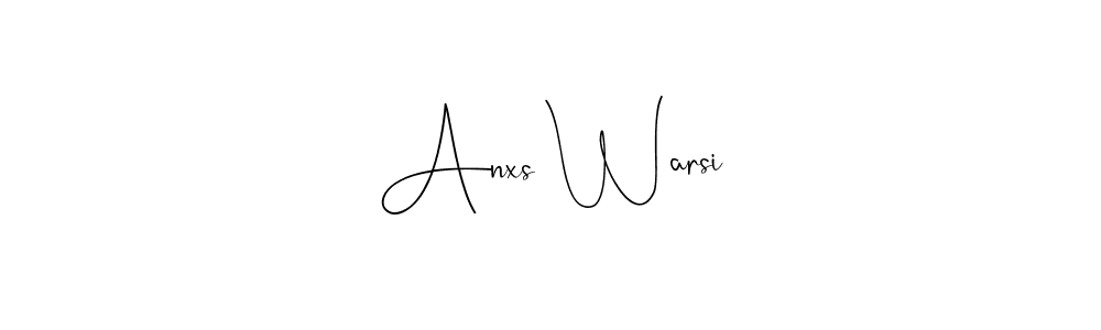 It looks lik you need a new signature style for name Anxs Warsi. Design unique handwritten (Andilay-7BmLP) signature with our free signature maker in just a few clicks. Anxs Warsi signature style 4 images and pictures png
