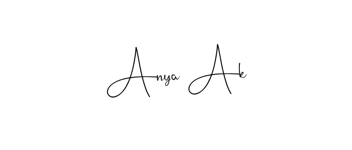 Best and Professional Signature Style for Anya Ak. Andilay-7BmLP Best Signature Style Collection. Anya Ak signature style 4 images and pictures png