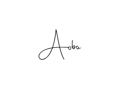 Once you've used our free online signature maker to create your best signature Andilay-7BmLP style, it's time to enjoy all of the benefits that Aoba name signing documents. Aoba signature style 4 images and pictures png