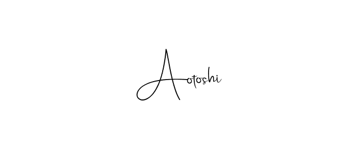 Once you've used our free online signature maker to create your best signature Andilay-7BmLP style, it's time to enjoy all of the benefits that Aotoshi name signing documents. Aotoshi signature style 4 images and pictures png