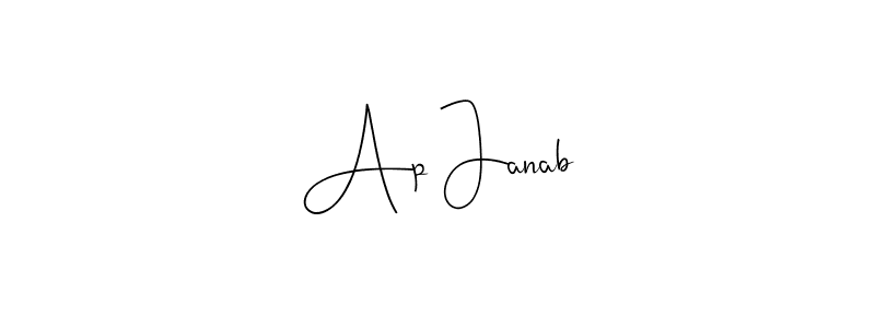 Design your own signature with our free online signature maker. With this signature software, you can create a handwritten (Andilay-7BmLP) signature for name Ap Janab. Ap Janab signature style 4 images and pictures png