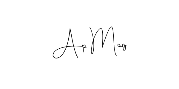 Design your own signature with our free online signature maker. With this signature software, you can create a handwritten (Andilay-7BmLP) signature for name Ap Mag. Ap Mag signature style 4 images and pictures png
