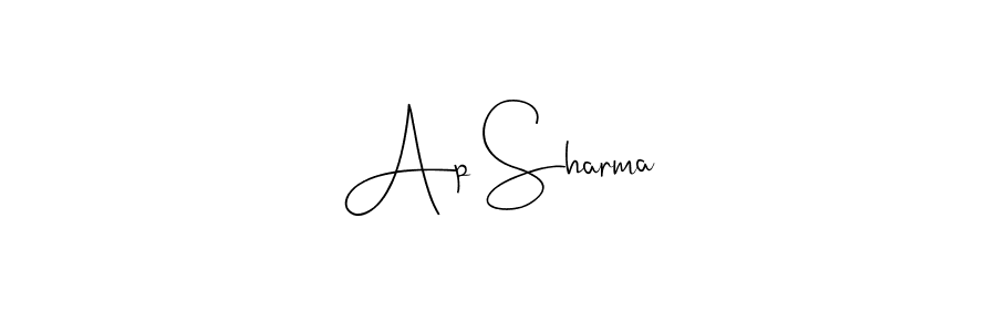 How to make Ap Sharma signature? Andilay-7BmLP is a professional autograph style. Create handwritten signature for Ap Sharma name. Ap Sharma signature style 4 images and pictures png