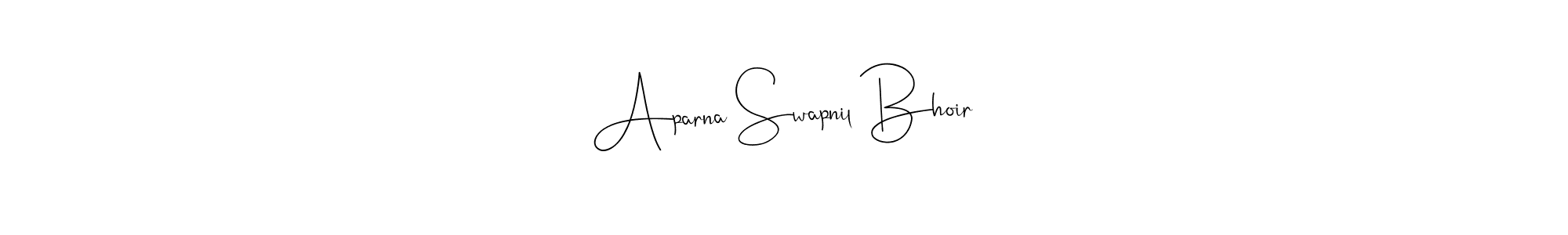 Once you've used our free online signature maker to create your best signature Andilay-7BmLP style, it's time to enjoy all of the benefits that Aparna Swapnil Bhoir name signing documents. Aparna Swapnil Bhoir signature style 4 images and pictures png