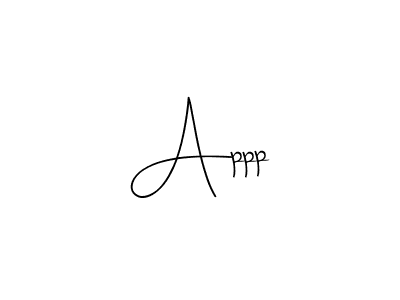 How to make Appp name signature. Use Andilay-7BmLP style for creating short signs online. This is the latest handwritten sign. Appp signature style 4 images and pictures png