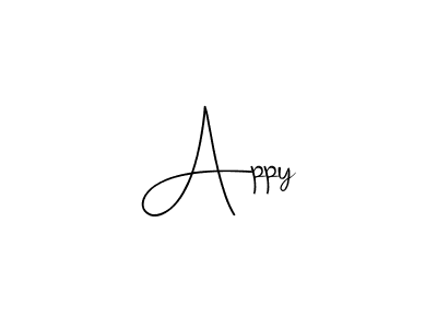 You should practise on your own different ways (Andilay-7BmLP) to write your name (Appy) in signature. don't let someone else do it for you. Appy signature style 4 images and pictures png