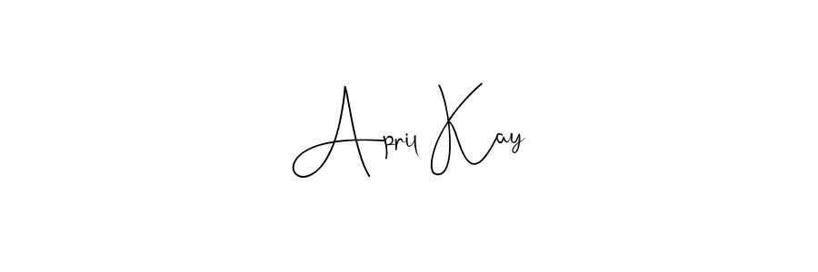 Create a beautiful signature design for name April Kay. With this signature (Andilay-7BmLP) fonts, you can make a handwritten signature for free. April Kay signature style 4 images and pictures png