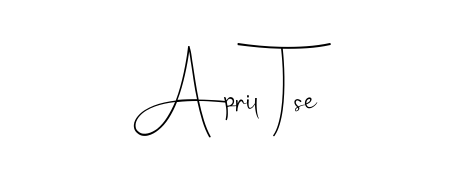 An effortless, minimalist signature concept for April Tse using Andilay-7BmLP design. Clean lines that look great on any document. April Tse signature style 4 images and pictures png
