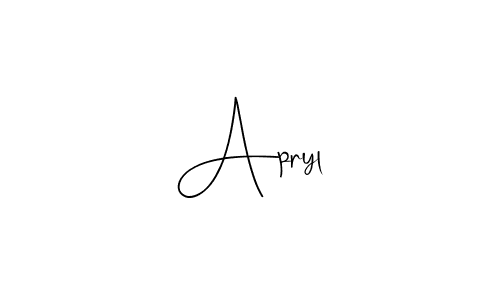 if you are searching for the best signature style for your name Apryl. so please give up your signature search. here we have designed multiple signature styles  using Andilay-7BmLP. Apryl signature style 4 images and pictures png