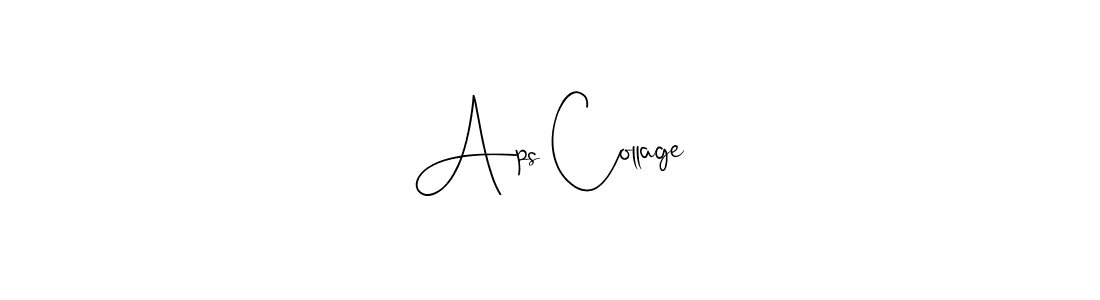 Make a beautiful signature design for name Aps Collage. Use this online signature maker to create a handwritten signature for free. Aps Collage signature style 4 images and pictures png