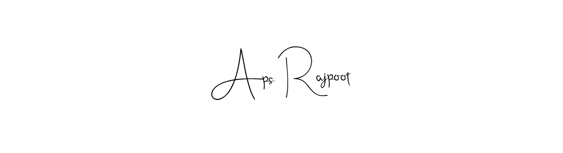 Once you've used our free online signature maker to create your best signature Andilay-7BmLP style, it's time to enjoy all of the benefits that Aps Rajpoot name signing documents. Aps Rajpoot signature style 4 images and pictures png