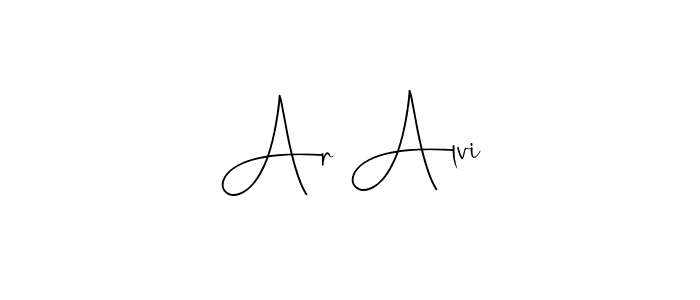 Also we have Ar Alvi name is the best signature style. Create professional handwritten signature collection using Andilay-7BmLP autograph style. Ar Alvi signature style 4 images and pictures png