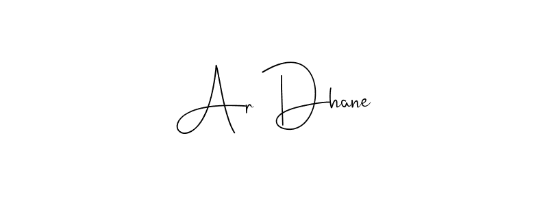 The best way (Andilay-7BmLP) to make a short signature is to pick only two or three words in your name. The name Ar Dhane include a total of six letters. For converting this name. Ar Dhane signature style 4 images and pictures png