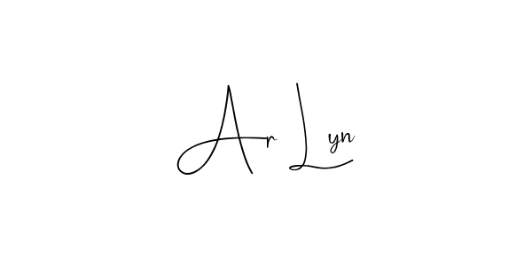 Create a beautiful signature design for name Ar Lyn. With this signature (Andilay-7BmLP) fonts, you can make a handwritten signature for free. Ar Lyn signature style 4 images and pictures png