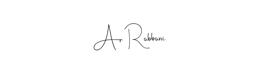 Also You can easily find your signature by using the search form. We will create Ar Rabbani name handwritten signature images for you free of cost using Andilay-7BmLP sign style. Ar Rabbani signature style 4 images and pictures png