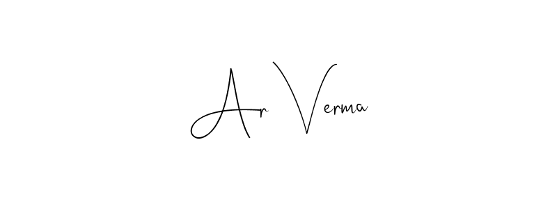 Use a signature maker to create a handwritten signature online. With this signature software, you can design (Andilay-7BmLP) your own signature for name Ar Verma. Ar Verma signature style 4 images and pictures png
