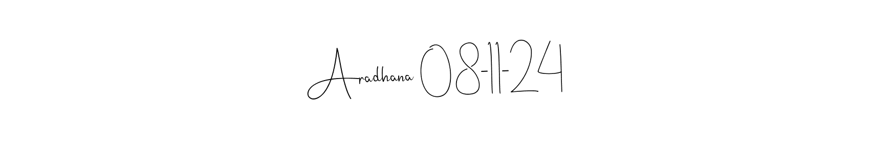 Also You can easily find your signature by using the search form. We will create Aradhana 08-11-24 name handwritten signature images for you free of cost using Andilay-7BmLP sign style. Aradhana 08-11-24 signature style 4 images and pictures png