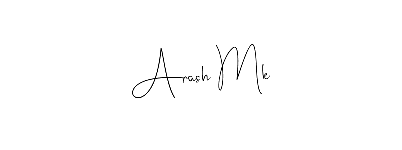 Design your own signature with our free online signature maker. With this signature software, you can create a handwritten (Andilay-7BmLP) signature for name Arash Mk. Arash Mk signature style 4 images and pictures png