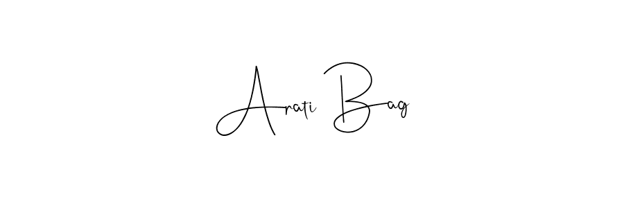 Create a beautiful signature design for name Arati Bag. With this signature (Andilay-7BmLP) fonts, you can make a handwritten signature for free. Arati Bag signature style 4 images and pictures png