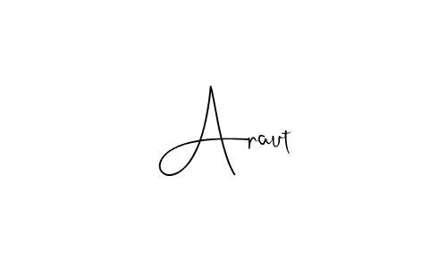 The best way (Andilay-7BmLP) to make a short signature is to pick only two or three words in your name. The name Araut include a total of six letters. For converting this name. Araut signature style 4 images and pictures png